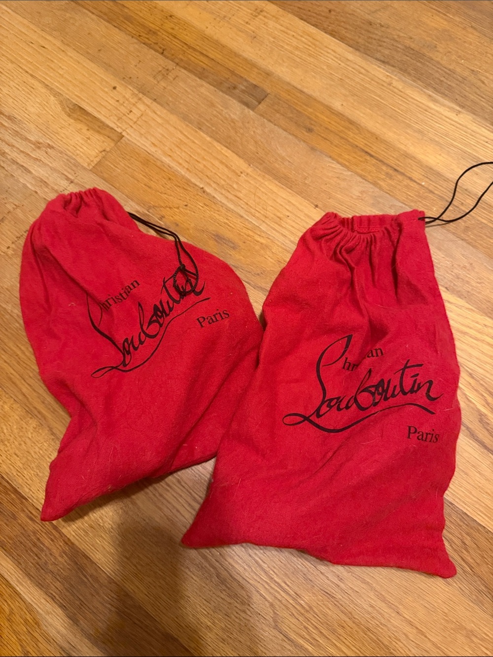 Christian Louboutin Red Dust Bags (Pair)